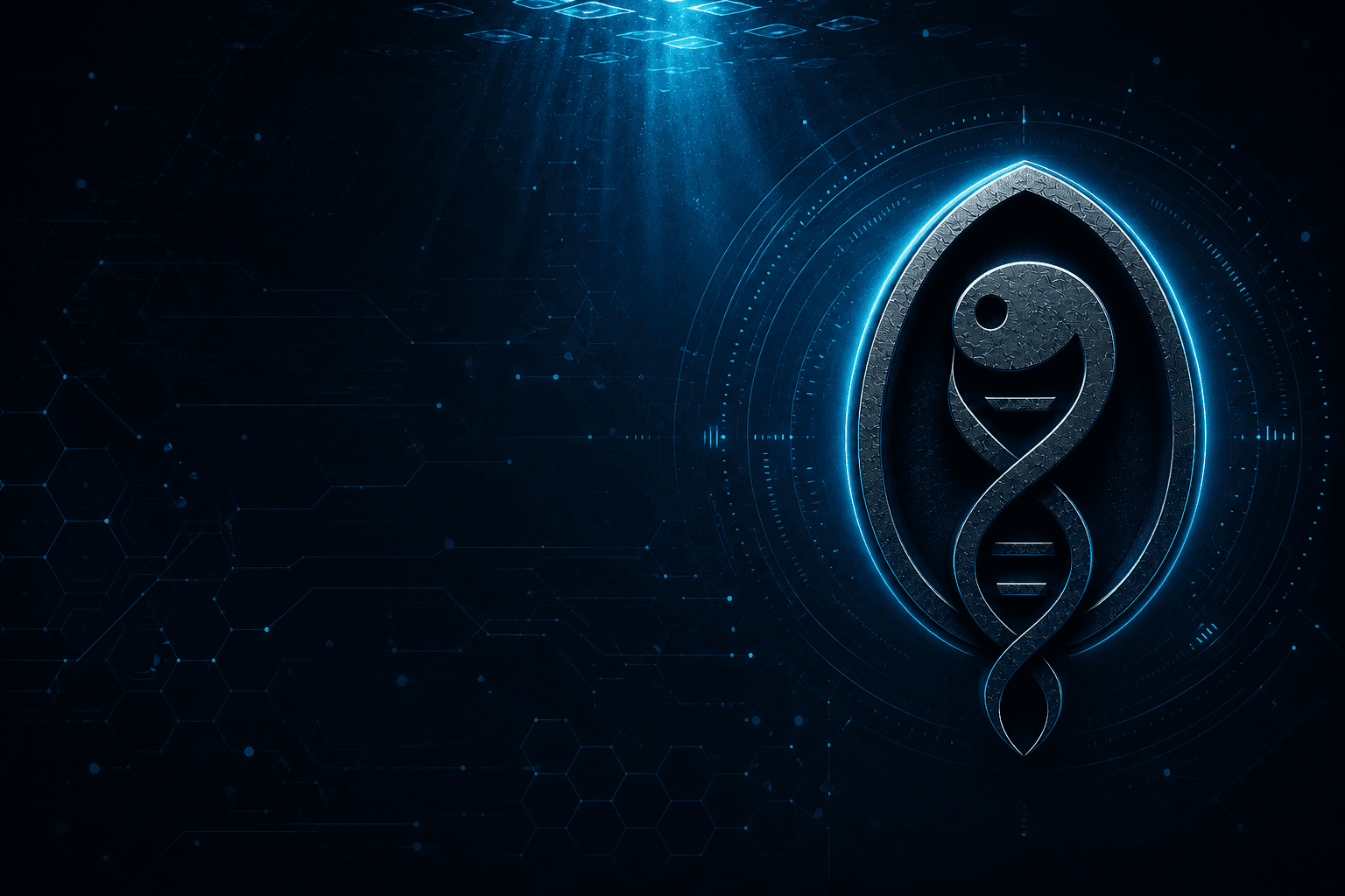 SpawnOS aquarium operating system hero background with scientific aquarium intelligence branding