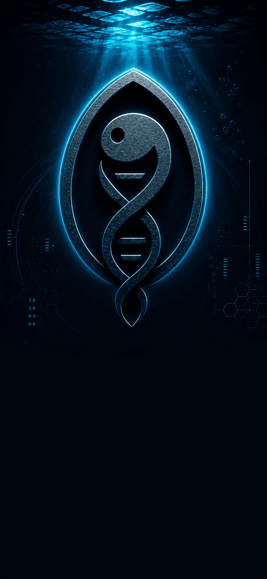 SpawnOS aquarium operating system hero background with scientific aquarium intelligence branding